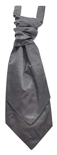 New Plain Coloured Boys Pre-Tied Wedding Scrunchie Ruche Cravat.