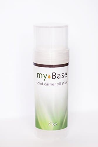 Solid Unscented Carrier Oil Stick (XLarge)- Absorbs Essential Oils 80% More with No Mess by Mybase