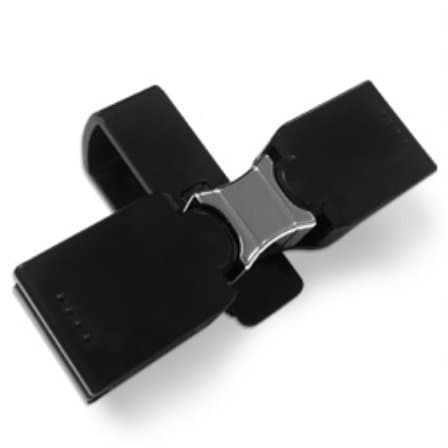 Multi Double Glasses Sunglasses Holder for Car Sun Visor clip Holds Glasses Eyeglasses Clip Car Holder Card Holder Black by Ninoc