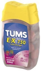 Tums E-X Assorted Berries 48-Count (Pack of 3)