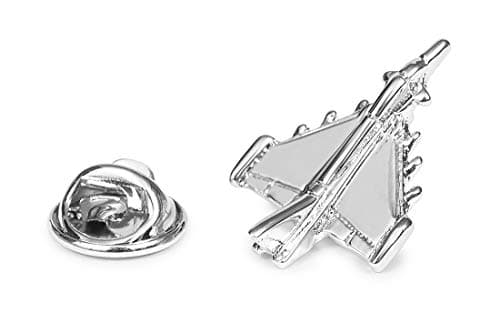 SoloGemelos - Airplane Lapel Pin - Silver - Men - One Size