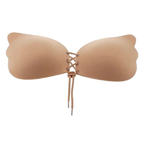 Xianhan Apparel Invisible Fly Bra Strapless Push Up Bra Top Stick Gel Silicone Bralette Sexy Deep V Bras