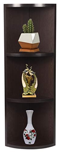 TrueBond Wall Corner Shelf Rack Set of 3 (3, Wenge)