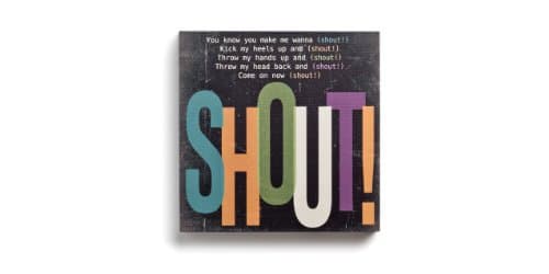 Lyricology Shout Box Decorative Sign