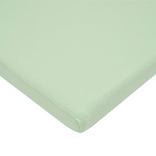 Pindaboo 100% Cotton Value Jersey Knit Bassinet Sheet,Celery