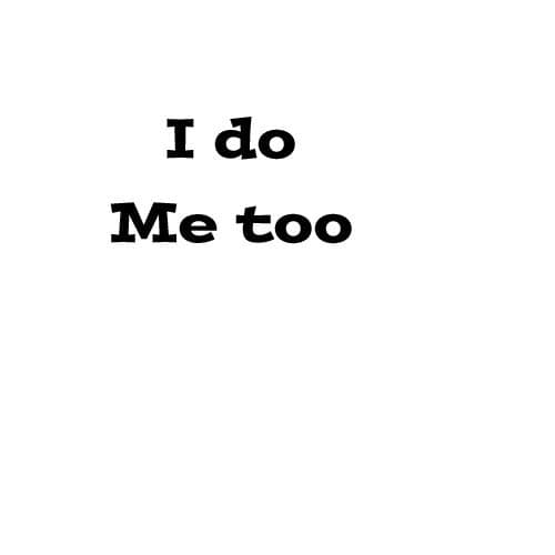 I Do, Me Too-2x4 (Royal Blue)