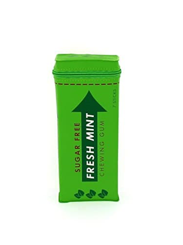 Novelty Chewing Gum Zipper Pencil Case