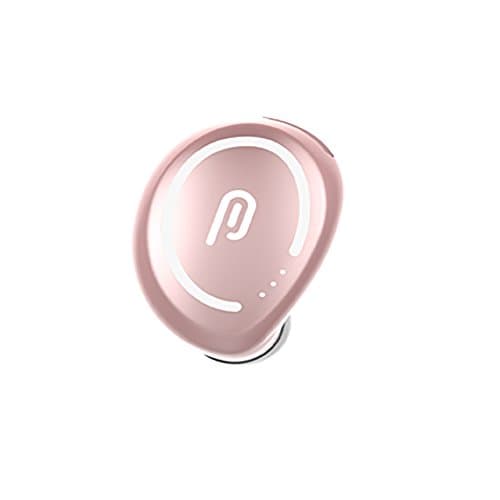 Best Smallest Noice Cancelling IPX Waterproof 8 Hours Play Time Running Mini Invisible 4.1 Bluetooth Fully Wireless Headphones for Gym Jogging Workout (Single Right Ear) (Pink)