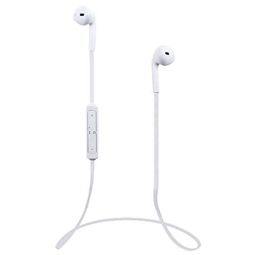 Sherlocker Bluetooth Headphones, B3300 Wireless Stereo Bluetooth 4.1 Headset Sport Headphone Earphone Built-in MIC,+ Headphones Pouch Bag for Apple iPhone 8, 8 plus, X, 7, 7 plus, 6s, 6s plus (White)