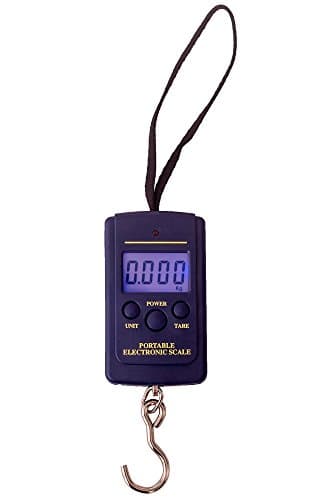 LDW Portable Electronic Scale Hangging Hook Scale, Weighing Tool, 40kg/10g Dark Blue