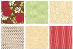 Jenni Bowlin StudioFront Porch Mini Papers 4-Inch by 4-Inch, 24/Pkg, 6 Styles/4 Each