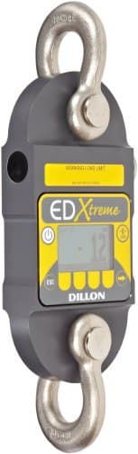 Dillon EDX-IT-S EDxtreme Dynamometer with Standard Anchor Shackle, 2500lbs Capacity, 2lbs Readability