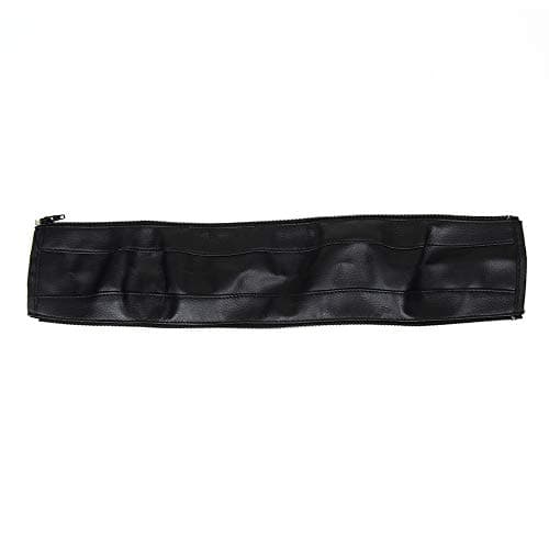 tenyears Baby Stroller Armrest Handle Sleeve Cover Universal Handle Dust-Proof Cover Artificial PU Leather Grip Anti-Slip Sleeve with Zipper Closure Compatible for Pushchair Black