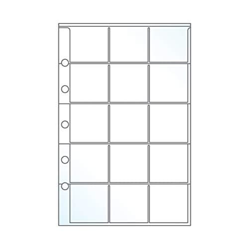 EnvyPak Stamp Collector Refill Pages - Made for Small Binders - Pack of 20 Pages - Holds up to 300 Stamps - Made in America