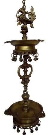 handmade Brass Metal Peacock Diya 2 Step in Wall Hanging and Fine Finishing BY vyomshop