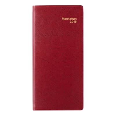 2018 Manhattan Pocket Diary by Per Annum (Simulated Leather, Red)