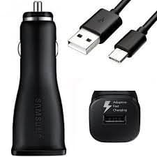 Adaptive Turbo Fast Le Max 15W Car Charger with Quick Charge 2 Detachable Hi-Power USB Type-C Cable! (1.2M / Black)