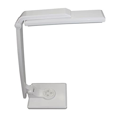 NICEYOU WHITE LED Student Reading Studying Table Lamps 5000K Nature White 4 Dimming Levels Touch Control Dimmable Professional Work Light