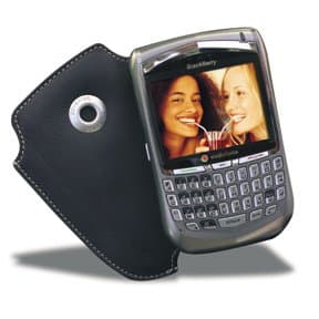 Covertec Blackberry Luxury Pouch Design Case - Leather - Black - Black