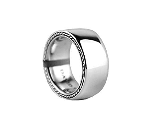 DAVID YURMAN STREAMLINE 9 MM BAND RING STERLING SILVER #513 size 12