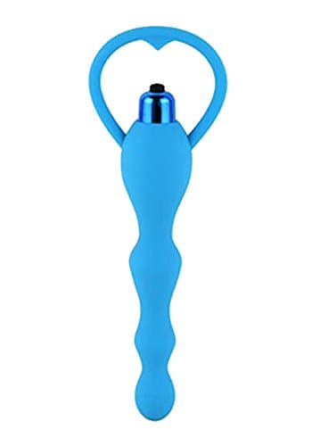 Prostate Vibration Toy For Man Silicone Waterproof G Point Stimulate Prostate Massager Anal Vibrator -blue