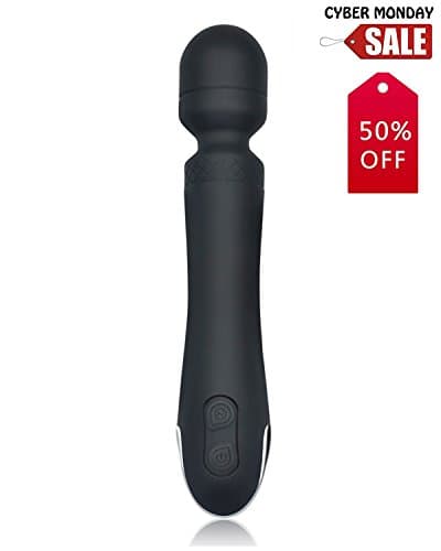 ACharm Rechargeable Bullet Vibrator 7 Speed Remote Control Waterproof (Black)