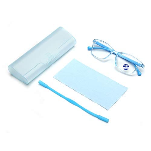 Kids Blue Light Blocking Glasses for Boys Girls | Lightweight Computer Video Game Eyeglasses | Anti Eyestrain, Anti Glare, Anti Blue Light, UV Protection - Unisex Blu-ray Filter Eye Wear Frames