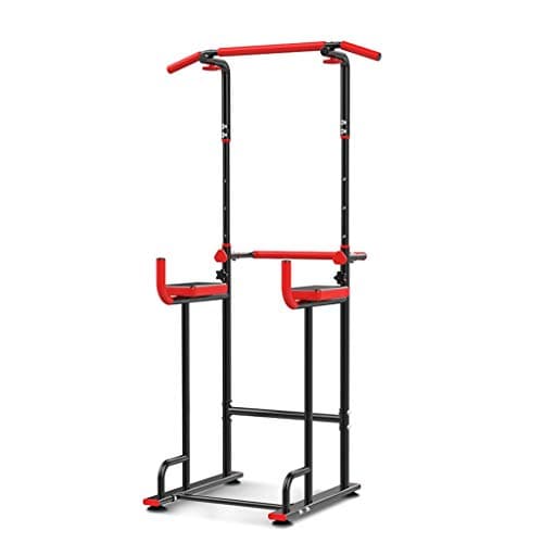 XEWNEG Adjustable Height 160-220CM, Pull Up Station Multi Gym Power Tower Dip Home Fitness Training Equipment Chin Up Workout, Black