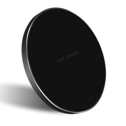 Gruper iPhone X Wireless Charger Support Qi Enable Devices Wireless Charging Pad for Samsung S8/S7/S6,NOKIA 1520 and iPhone X/8/8 Plus(black)