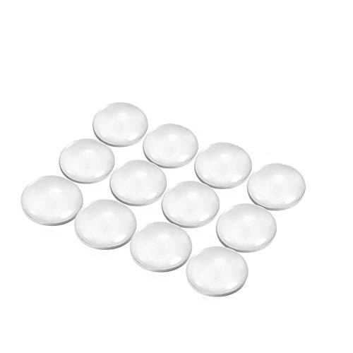 HAWORTHS Clear Glass Dome Tile Cabochon Clear 30mm Round Flat Clear Magnifying Cameo Base Cover Pack of 12pack For Photo Pendant Craft Jewelry Making Pendants, Photo Jewelry, Rings, Necklaces