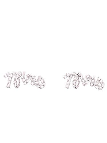 Anarchy Street Women Pave Mrs Earring - Silver-Tone