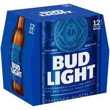 Bud Light 300ml Bottles Case of 12