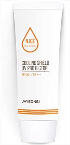 Korean Natural Herbal Cooling Shield UVA and UVB Protection Broad Spectrum SPF 50+ Sunscreen No White Residue No White Cast 4 Hours Water Resistant 45 ml/1.52 oz.