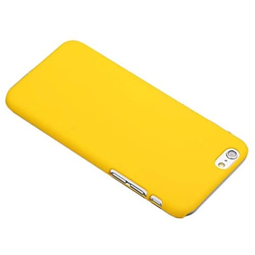 Ultra Slim Matte Plastic Hard Back Case Cover for Apple iPhone 5S in Yellow