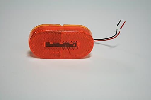 4 LONG HAUL 4"x2" OBLONG AMBER LED SURFACE MOUNT CLEARANCE MARKER LIGHTS EL-114303A2