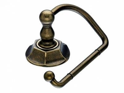 Top Knob Edwardian Bath Tissue Hook - ED4GBZB - Greman Bronze - Hex Back Plate