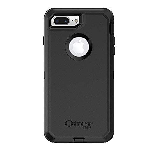 OtterBox Defender iPhone 8 Plus Case &Tempered Glass Screen Protector & Belt Clip fits OtterBox Cover (Black)