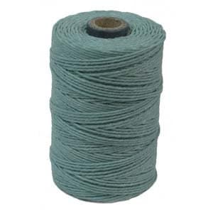 Waxed Irish Linen-Turquoise. Sold per 50 gram spool - approx. 90 - 100 yards of 4-ply