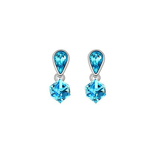 MosierBizne Crystal Happy Cube Earrings(2)