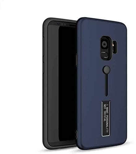 Oppo Reno 2f Back case mobbysol® Shockproof Personality TPU+PC Dual Layer Back Case with Stand & Finger Holder for Oppo Reno 2F (Oppo Reno2 F, Stand Blue)