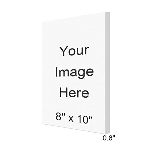 Personalized Canvas Custom Wrapped Canvas Prints Your Own for Modern Wall Art Home Decoration (8" x 10" + Stretched)