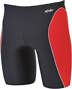 Dolfin Swimwear Team Panel Jammer - Black/Red/White, 26