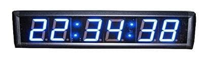 GOODRELIISH 2.3" High Character Blue LED Digital Wall Clock Support Countdown/up Function IR Remote Control