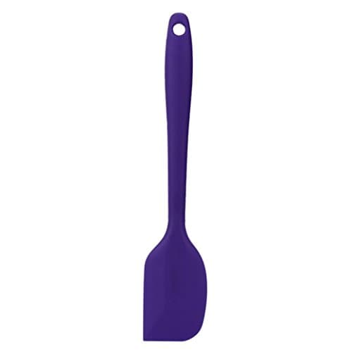 Oldeagle Heat Resistant Silicone Spatulas,Multi-Color Cake Baking Kitchen Cooking Spatulas (Purple)