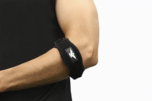 Tennis Elbow Brace With Tendon Compression Pad ⭐ 2 Pack ⭐ by Worldwide Elite One Size Fits Most Best Golfers & Tennis Elbow Support Brace Strap Band For Elbow Tendonitis & Pain