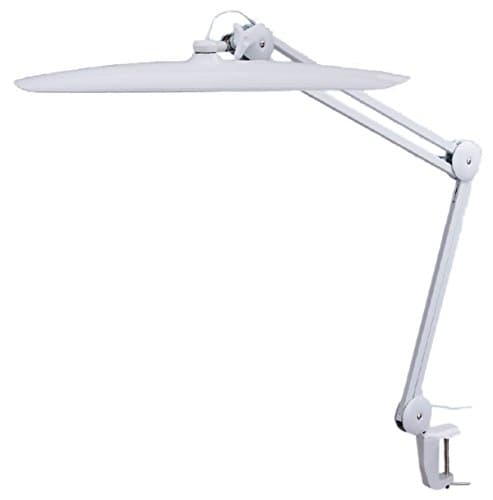 TekLine 39501 Desk Clamp Task Lamp, White 100-LED Daylight