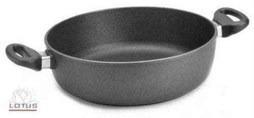 Lotus Cast Iron Frying Pan Diameter 32 cm Base Dimensions 24 cm Height 8.8 cm Lid Size 32 cm