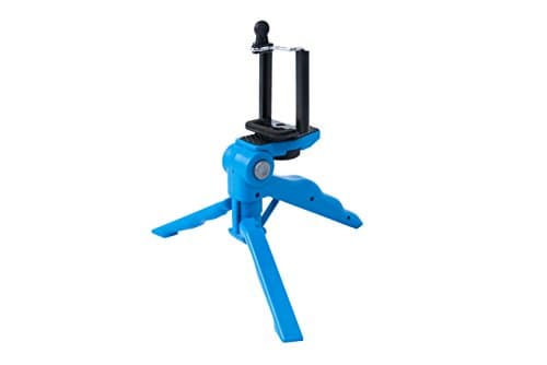 DURBPRO BLUE 2 in 1 Tabletop Tripod & Hand Grip Stabilizer for iPhone, Android, Samsung Galaxy and other Mobile Devices