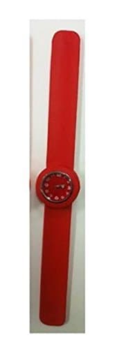 GCB Silicone Slap Strap Watch- Childrens Size- Red