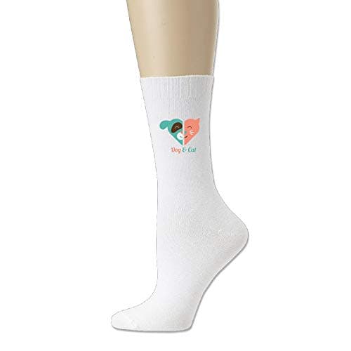 AiguanDogs And Cats Comfort Walking Crew Socks Ash